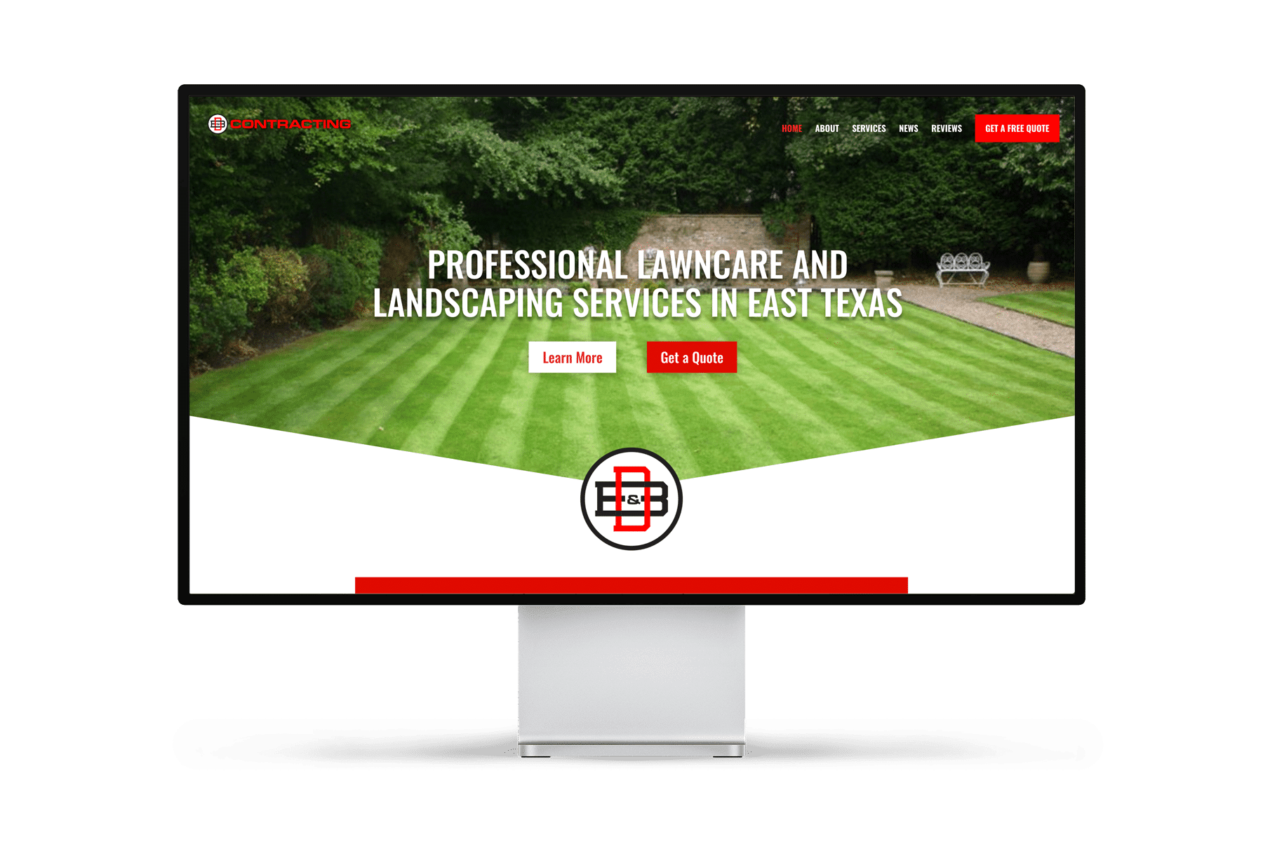 B & D Contracting Website Design
