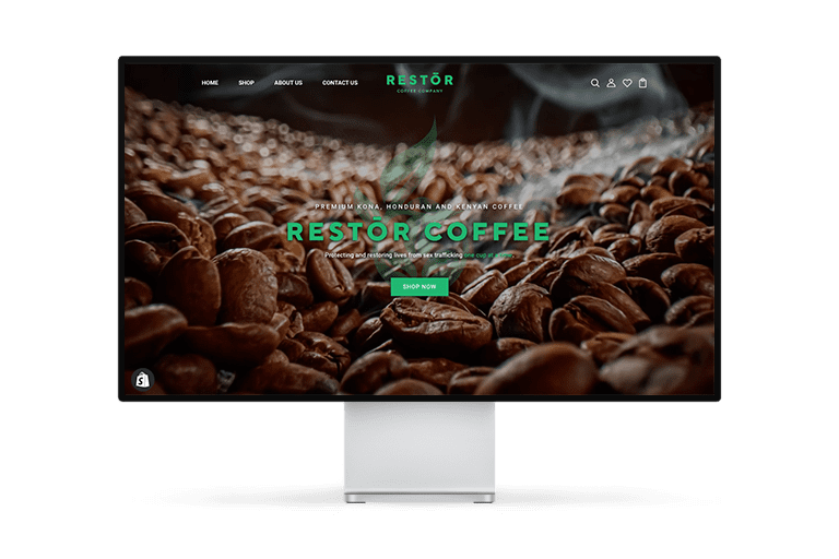 Restōr Coffee Website Design