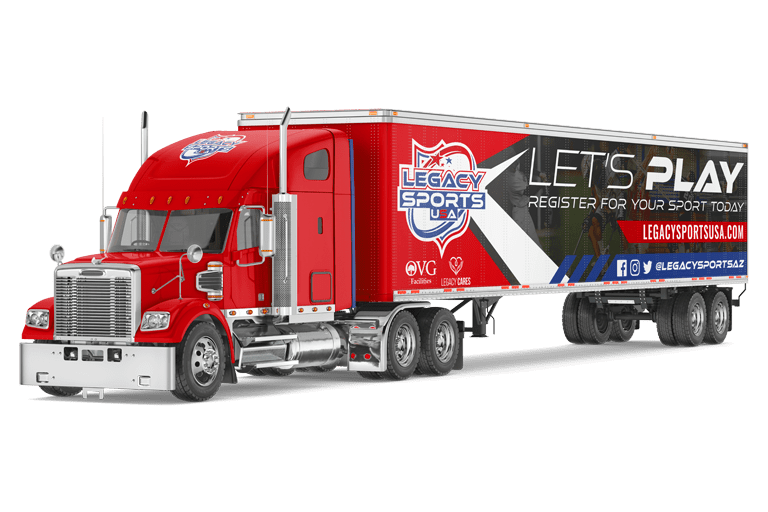 Legacy Sports USA - 18 Wheeler Truck Wrap
